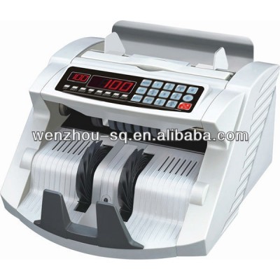 15pcs Button Cash Counting Machine with UV+MG+IR+SIZE detection Vacuum Counter